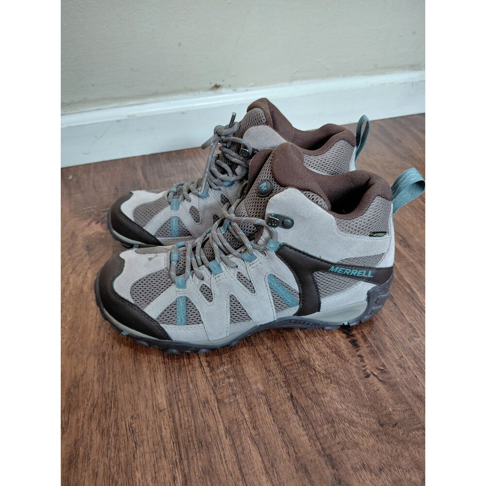 Merrell Moab 2 Mid Waterproof Women's Hiking Boots - 8.5, Granite Gray